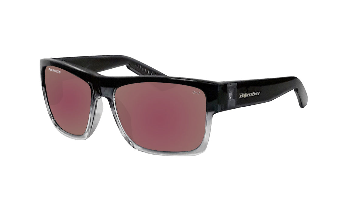 CLUTCH Safety - Polarised Rose Gold Mirror Crystal - Bomber Eyewear Nz