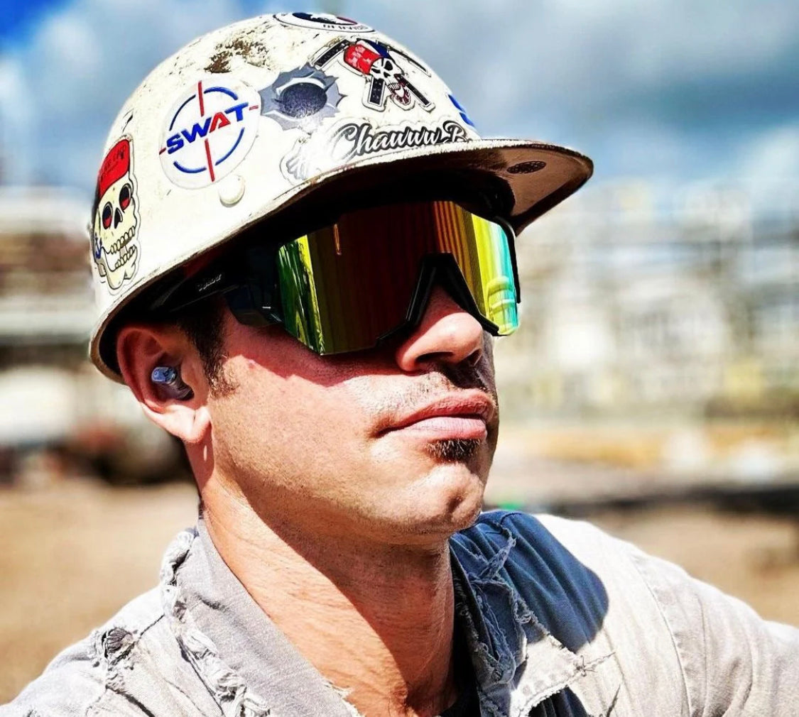 JAGER Bomb Safety - Gold Mirror - Bomber Eyewear Nz
