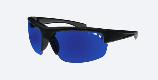 REGGIE Safety - Blue Mirror - Bomber Eyewear Nz