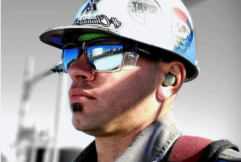 CLUTCH Safety - Silver Mirror Crystal - Bomber Eyewear Nz