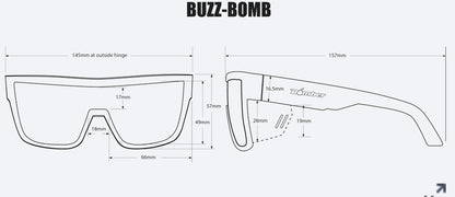 BUZZ Safety - Green Mirror Crystal - Bomber Eyewear Nz