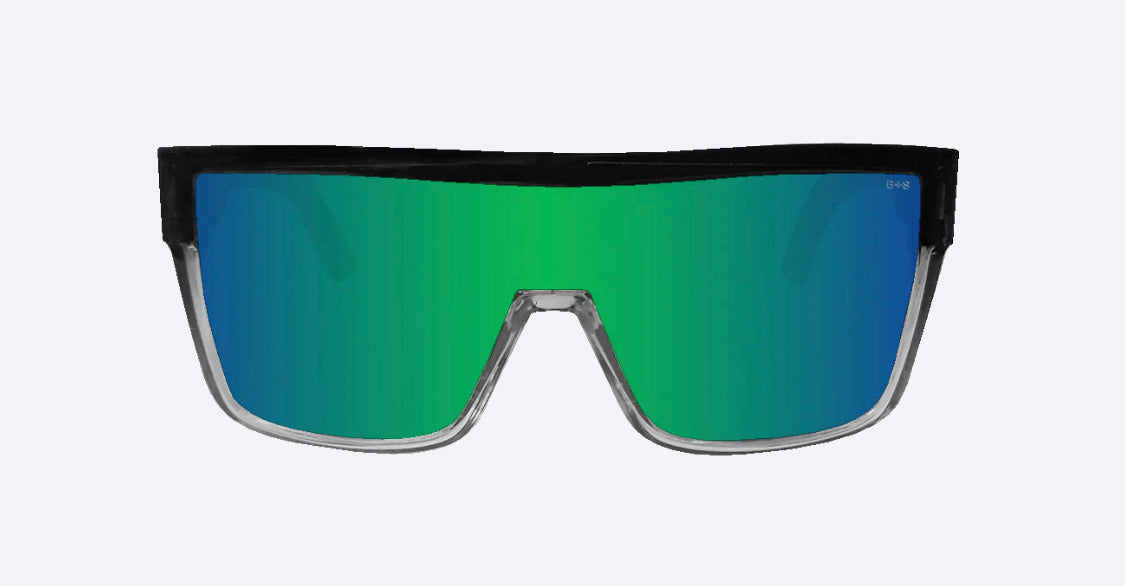 BUZZ Safety - Green Mirror Crystal - Bomber Eyewear Nz