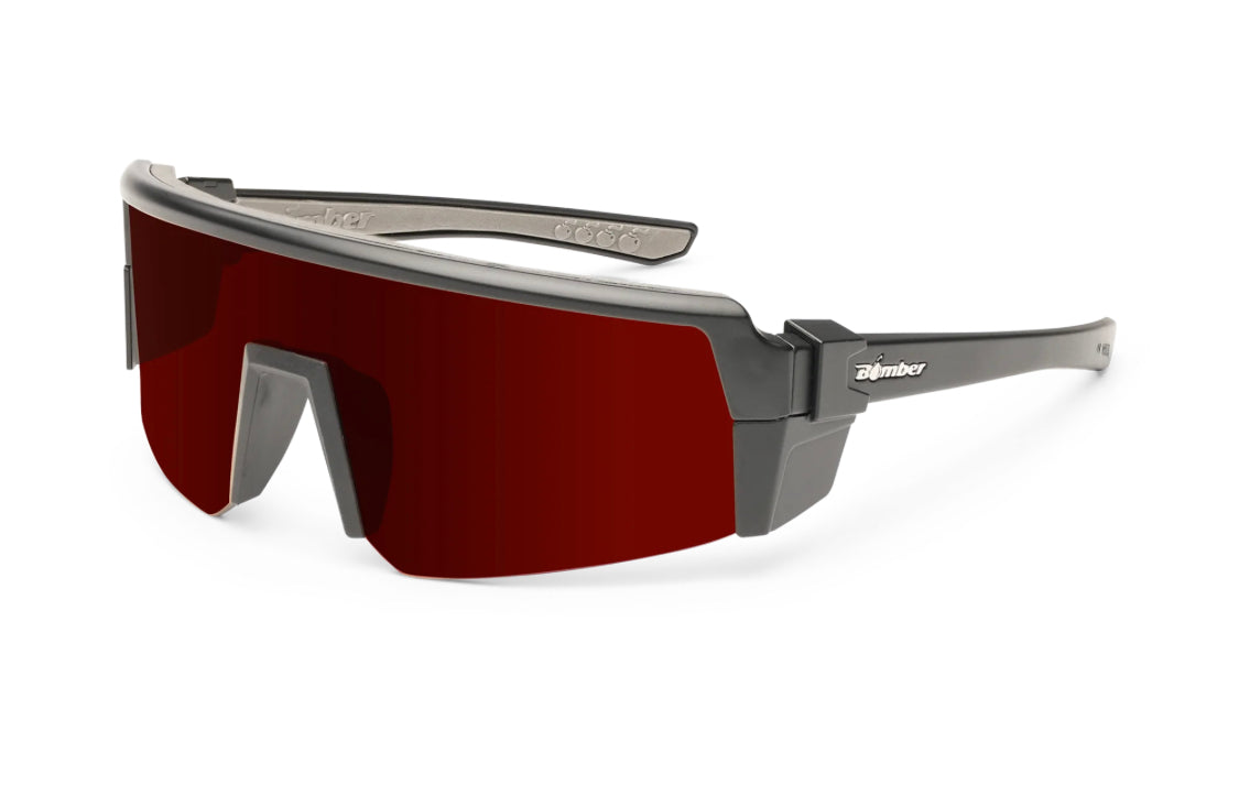 SMOKE Bomb Red Mirror Polarised - Bomber Eyewear Nz