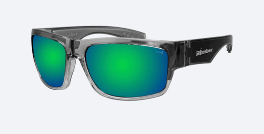 TIGER Safety - Green Mirror Crystal - Bomber Eyewear Nz
