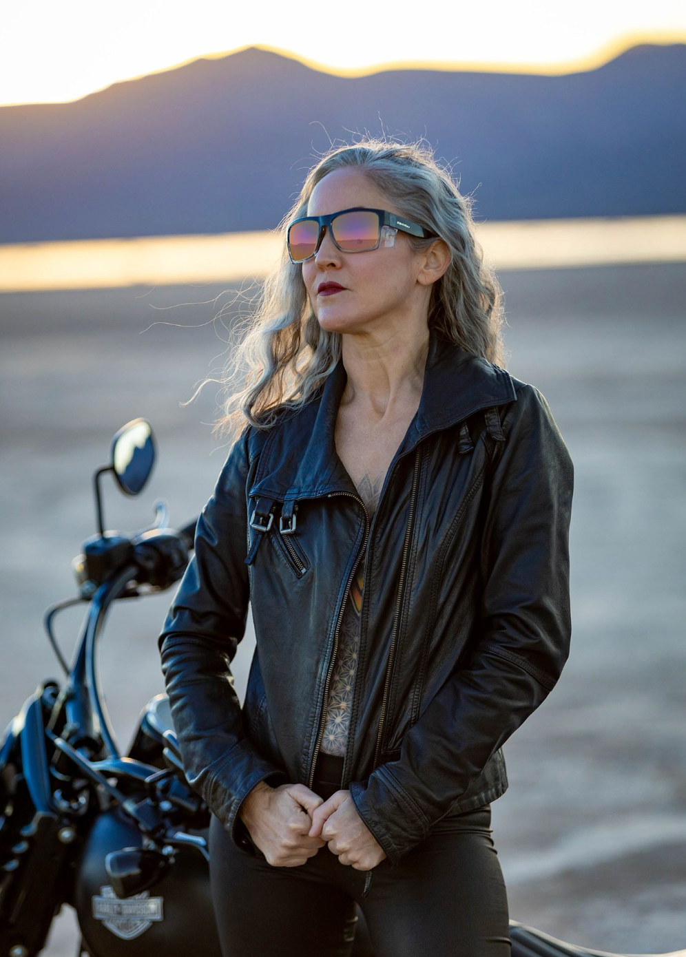 CLUTCH Safety - Polarised Rose Gold Mirror Crystal - Bomber Eyewear Nz