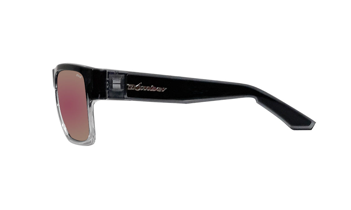 CLUTCH Safety - Polarised Rose Gold Mirror Crystal - Bomber Eyewear Nz