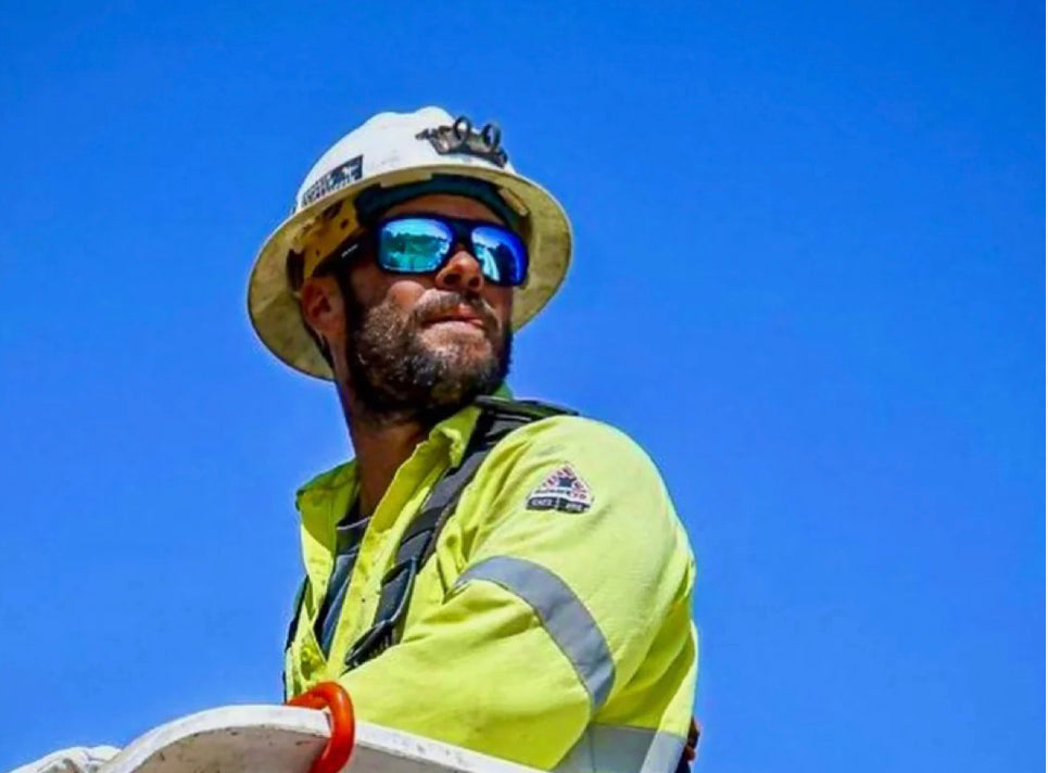 MEGGA Safety - Ice Blue Mirror - Bomber Eyewear Nz