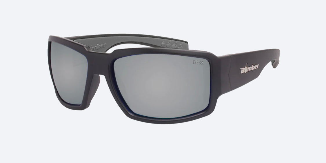 BOOGIE Safety -Silver Mirror - Bomber Eyewear Nz