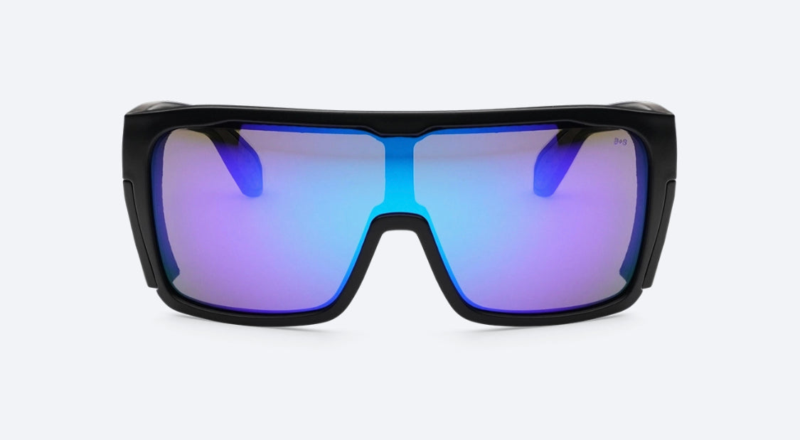 FUZZ BOMB Safety - Blue Mirror - Bomber Eyewear Nz