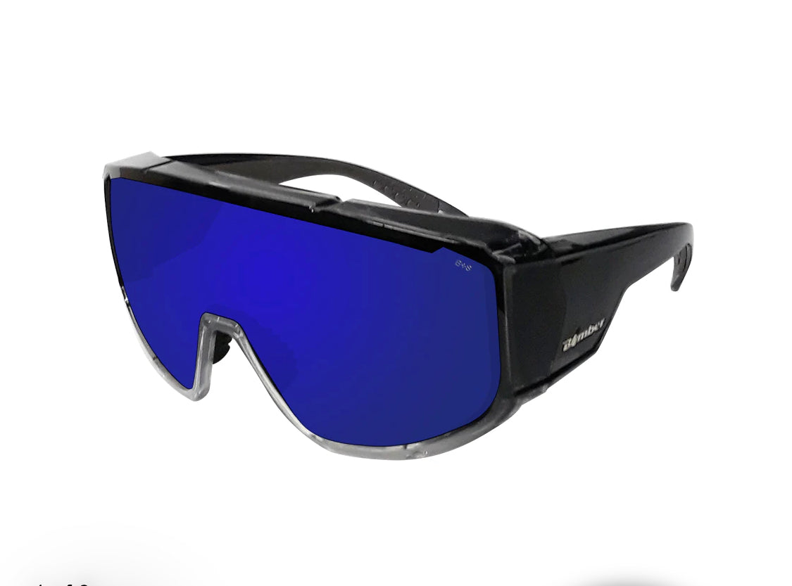 MAGNUM Safety - Blue Mirror Crystal - Bomber Eyewear Nz