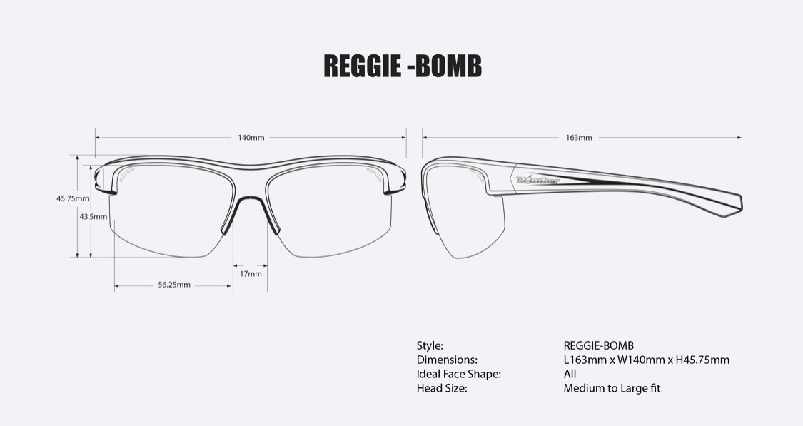 REGGIE Safety - Clear - Bomber Eyewear Nz