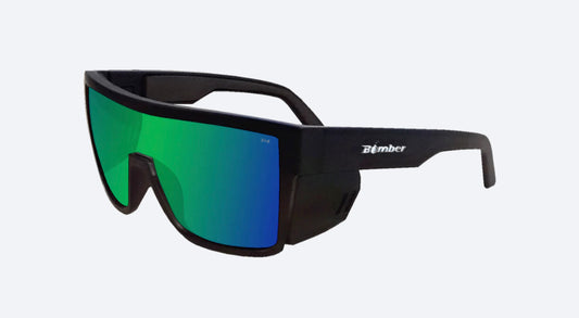 BUZZ Safety - Green Mirror - Bomber Eyewear Nz