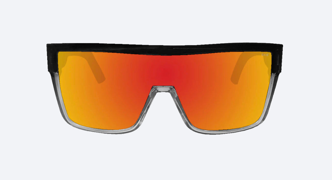 BUZZ Safety - Fire Red Mirror Crystal - Bomber Eyewear Nz
