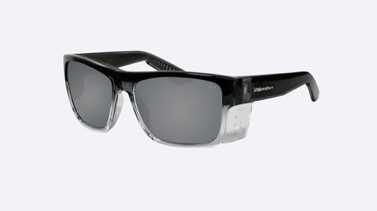 CLUTCH Safety - Silver Mirror Crystal - Bomber Eyewear Nz