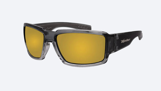 BOOGIE Safety - Gold Mirror Crystal - Bomber Eyewear Nz