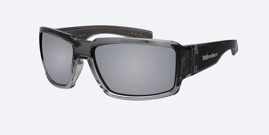 BOOGIE Safety -Silver Mirror Crystal - Bomber Eyewear Nz
