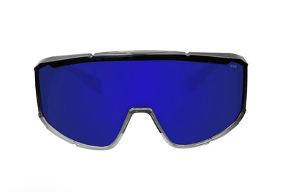 MAGNUM Safety - Blue Mirror Crystal - Bomber Eyewear Nz