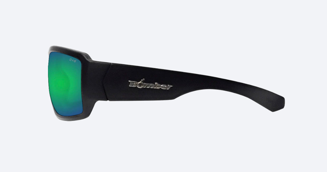 BOOGIE Safety - Green Mirror - Bomber Eyewear Nz