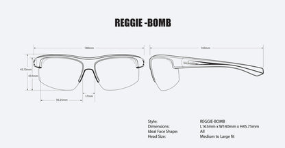 REGGIE Safety - Smoke - Bomber Eyewear Nz