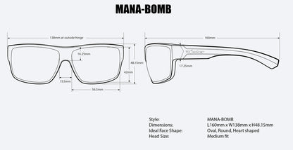 MANA Safety - Red Mirror Crystal - Bomber Eyewear Nz