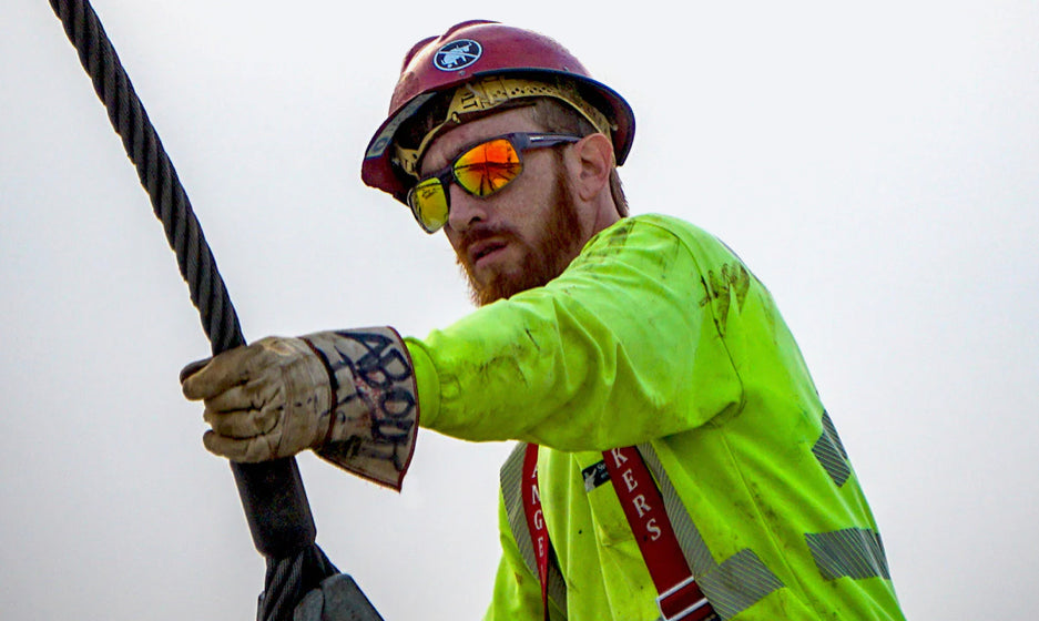 MANA Safety - Red Mirror Crystal - Bomber Eyewear Nz