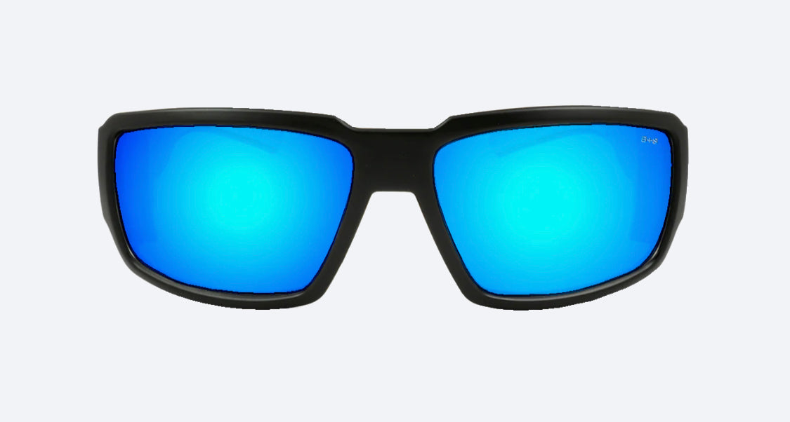 BOOGIE Safety -Ice Blue Mirror - Bomber Eyewear Nz