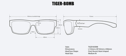 TIGER Safety - Green Mirror Crystal - Bomber Eyewear Nz