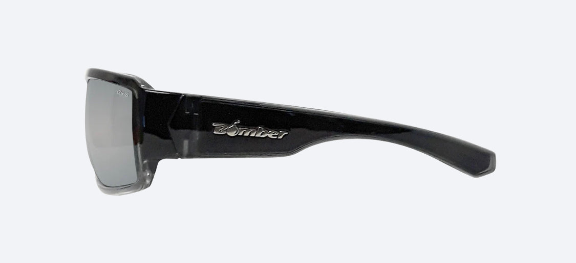 BOOGIE Safety -Silver Mirror Crystal - Bomber Eyewear Nz