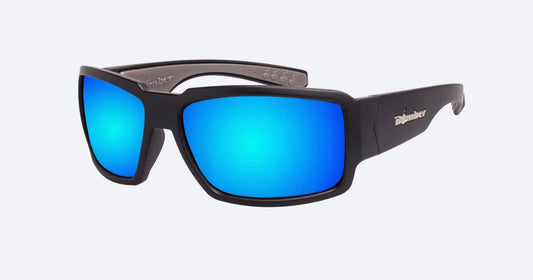 BOOGIE Safety -Ice Blue Mirror - Bomber Eyewear Nz