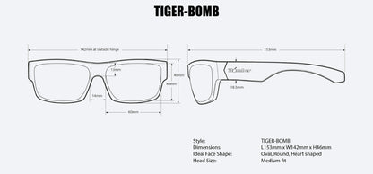 Tiger Safety Clear - Bomber Eyewear Nz