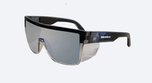 BUZZ Safety - Silver Mirror Crystal - Bomber Eyewear Nz