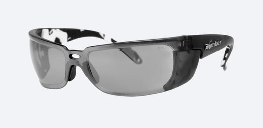 Z BOMB - Safety Silver Mirror - Bomber Eyewear Nz