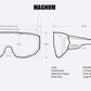 MAGNUM Safety Polarise- Red Mirror - Bomber Eyewear Nz