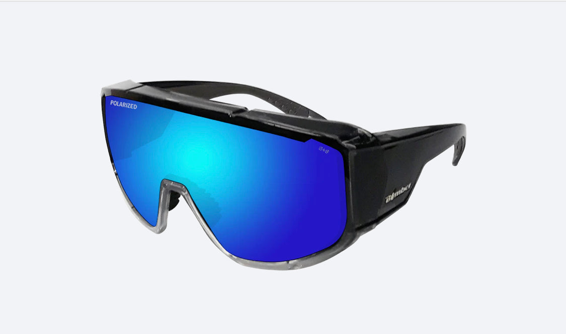 MAGNUM Safety Polarise ICE BLUE MIRROR CRYSTAL - Bomber Eyewear Nz