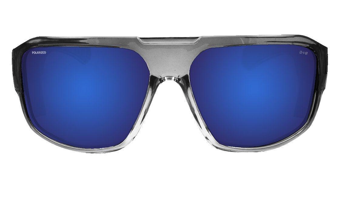 MEGA Safety - Polarized Blue Mirror Crystal - Bomber Eyewear Nz