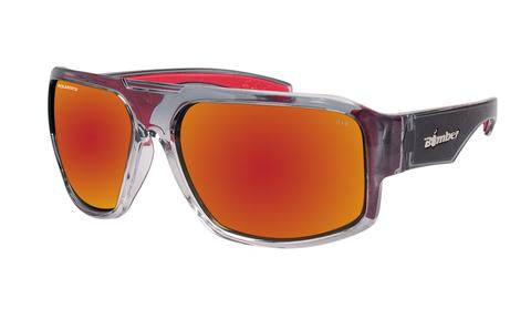 Mega 2 Tone Crystal Polarised Red Mirror - Bomber Eyewear Nz