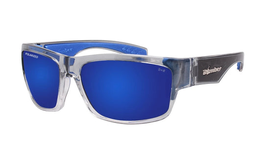 TIGER 2 tone Blue Mirror - Bomber Eyewear Nz