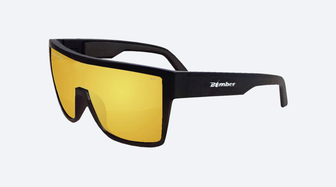 Buzz Polarised Gold Mirror - Bomber Eyewear Nz