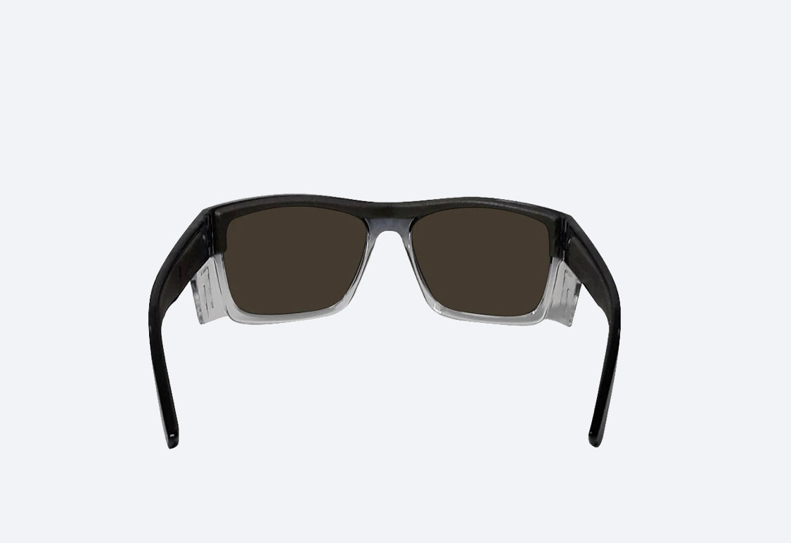 Clutch Safety 2 tone Ice Blue Mirror - Bomber Eyewear Nz